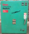 Used Onan Transfer Switch, 125 amp, 3/60/440/480V, model OTCU125G21G, serial #D890224511.