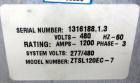 Used Zenith Controls Automatic Transfer Swtich, 1200 Amp, Model ZTSC120EC-7, Serial# 1316188.1.3. System volts 277/480. 3/60/480 volt. Type 1 enclosure, UL listed.