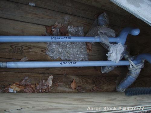 Used 100 Gallon DTW 3 Blade Retreat Curve Agitator. 55" long X 1.5" diameter X 28" span.