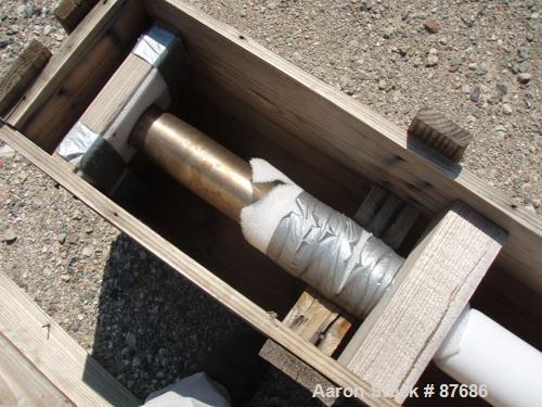 USED: Dedietrich 4000 gallon 3-blade retreat curve agitator. 152" x 44" x 3". White glass. PTE-08 drive.