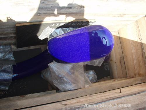 Unused-REGLASSED: Pfaudler 4000 gallon 3-blade retreat curve agitator 7RW-4000G. 198" x 56" x 5-1/2". Dark blue glass.