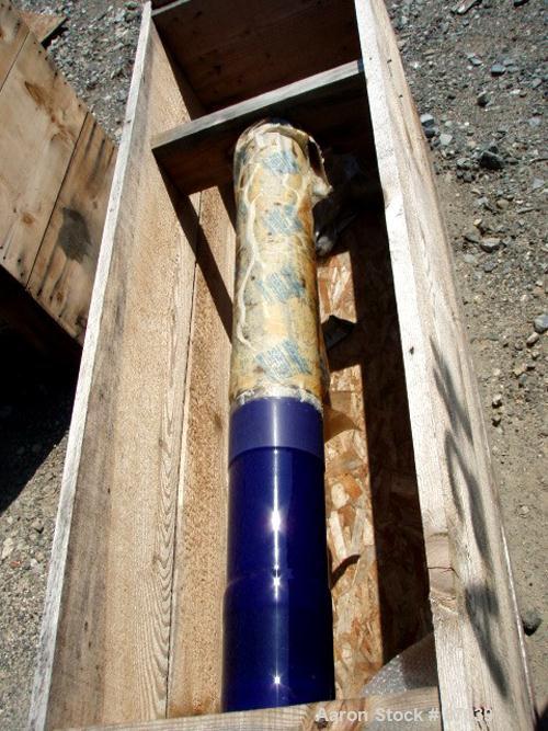 Unused-REGLASSED: Pfaudler 4000 gallon 3-blade retreat curve agitator 7RW-4000G. 198" x 56" x 5-1/2". Dark blue glass.