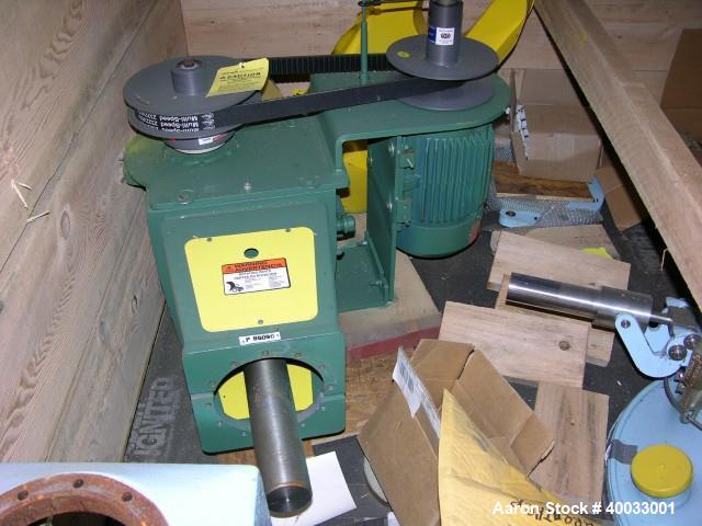 Used 50 Gallon DTW Glass Lined 3 Blade Retreat Curve Agitator