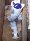 Used Glass Lined Agitator, for approximate 500 gallon reactor. 3 blade retreat curve, approximate 3