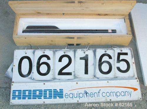 USED: Unused: 20 gallon glass lined fin style baffle, 1-5/16" dia x 26" long.