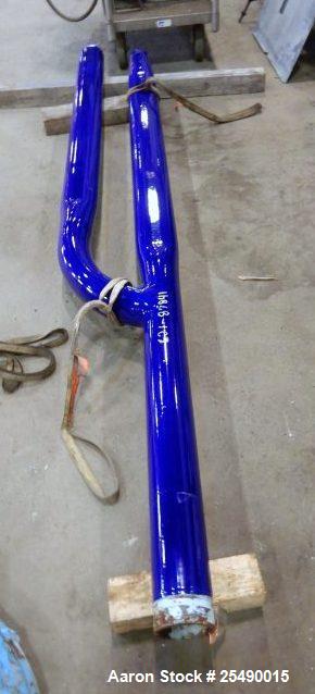 Used 2000 Gallon Pfaudler Reactor Glass Lined H-Baffle. 5/8" RTD sensor. Approximately 4-1/2" diameter x 117" overall length x 16" span. Dark blue glass.