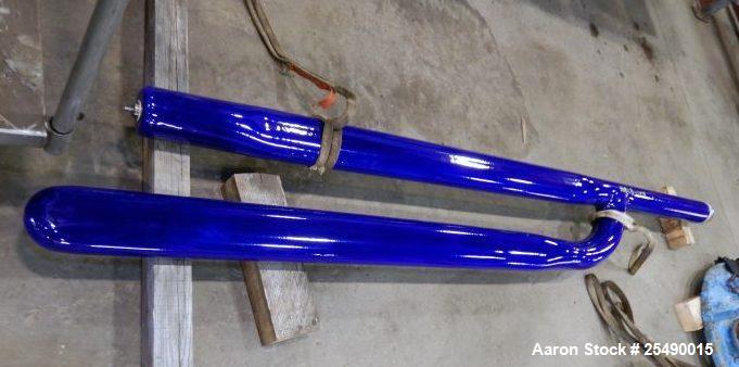 Used 2000 Gallon Pfaudler Reactor Glass Lined H-Baffle. 5/8" RTD sensor. Approximately 4-1/2" diameter x 117" overall length x 16" span. Dark blue glass.