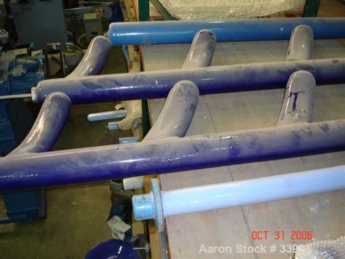 Used Pfaudler Glass Lined Baffle, 4000 Gallon.  4-1/2" Diameter x 142" long, 3 finger up, blue glass. Has provision for tantalum tip.