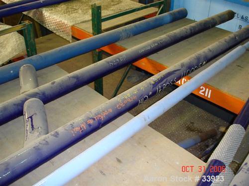 Used Pfaudler Glass Lined Baffle, 4000 Gallon.  4-1/2" Diameter x 142" long, 3 finger up, blue glass. Has provision for tantalum tip.
