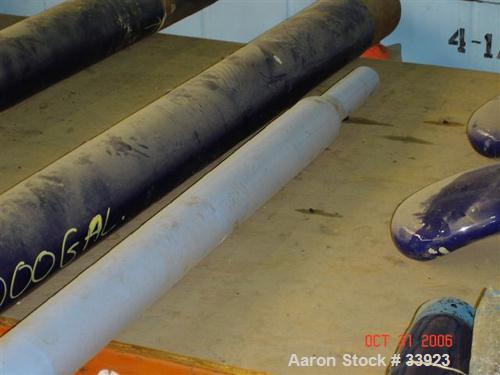 Used Pfaudler Glass Lined Baffle, 4000 Gallon.  4-1/2" Diameter x 142" long, 3 finger up, blue glass. Has provision for tantalum tip.