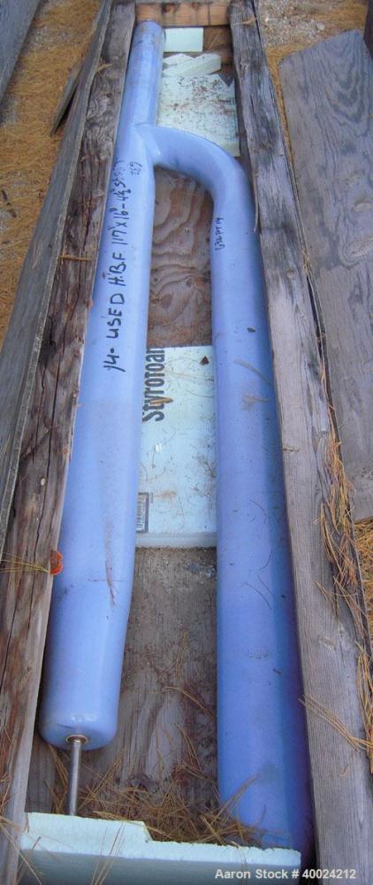 Used Glass Lined H Baffle for approximate 3000 gallon reactor. 4 1/2'' diameter shaft x 117'' long x 16'' wide. Includes metal tip.