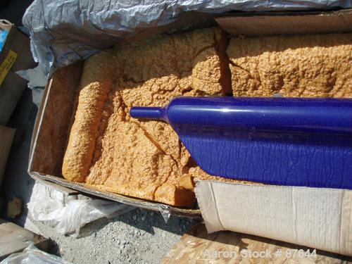 Unused-REGLASSED: Pfaudler 4000 gallon fin baffle. 146" x 11" x 5". Dark blue glass. Glass tip.