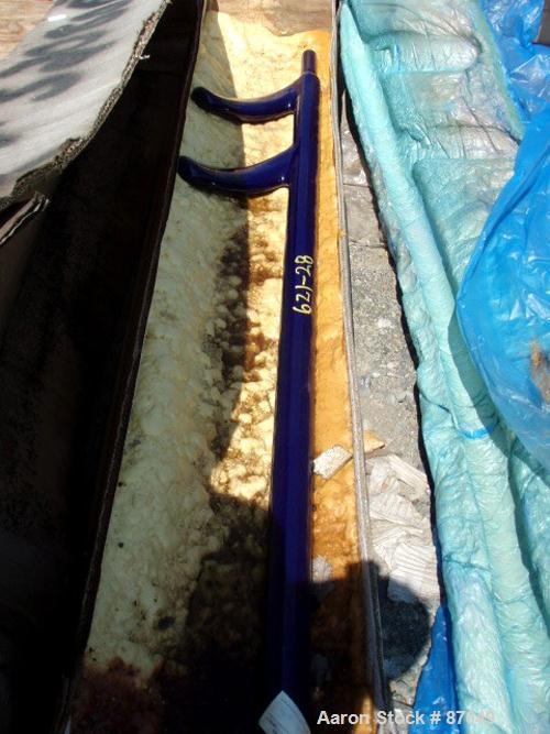 Used REGLASSED: Pfaudler 750 gallon 2-finger-up baffle. 89" x 14" x 3".