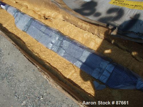 Used Unused- Pfaudler Fin Baffle, 1000 Gallon. 94" x 8" x 3".