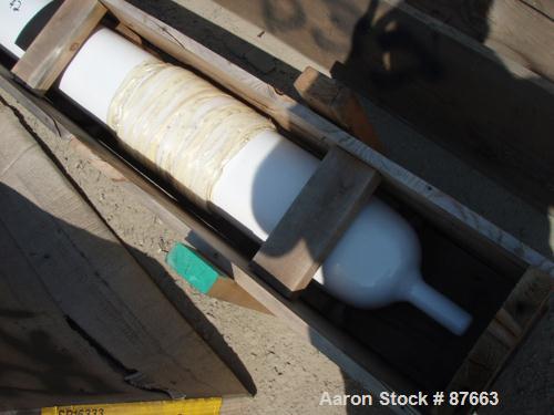 Used Unused- Pfaudler 4000 Gallon 142" x 7" x 6" Baffle With Flange. 5015 glass. Glass tip. White glass.