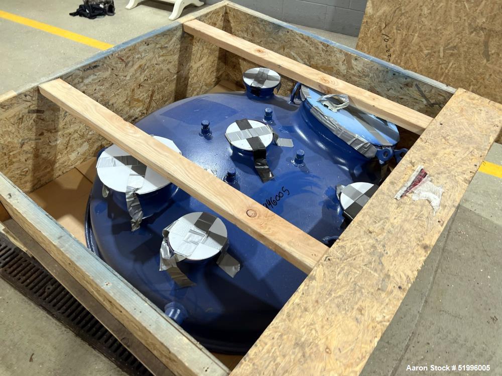 Used Reglassed Pfaudler Glass Head for a 300 gallon vessel. Approximately 48"diameter. Openings: 8", 18" x 12" manhole, No cover, 4-1/2", (3) 4".