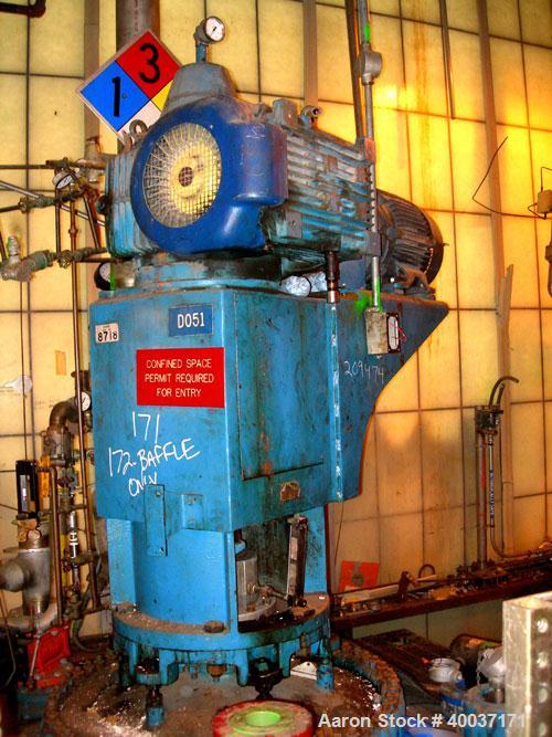 Used-Used: Pfaudler agitator drive, size 8, model WFRDWV-50800-EJD, 14 to 1 ratio. Includes a 6.67-40hp,3/10-60/88-460 volt,...