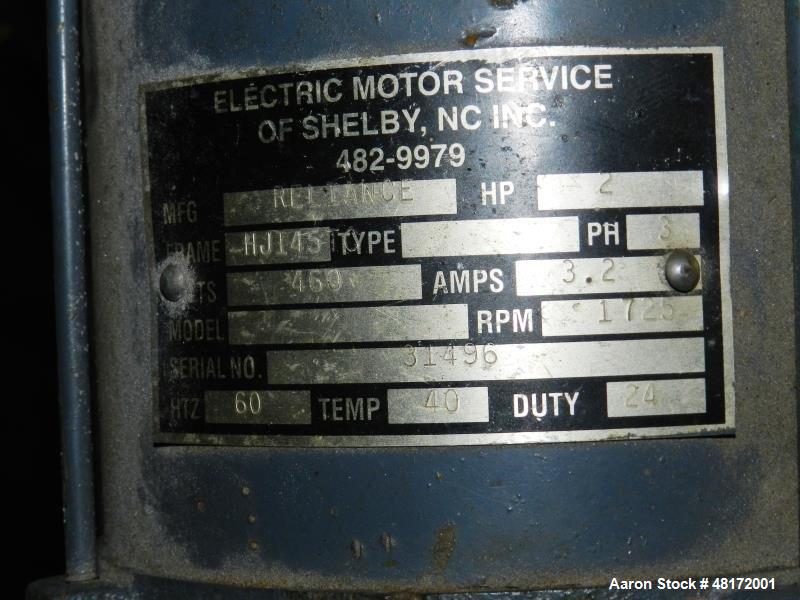 Used Pfaudler Glass Lined Drive, Model DWV50210AKC,