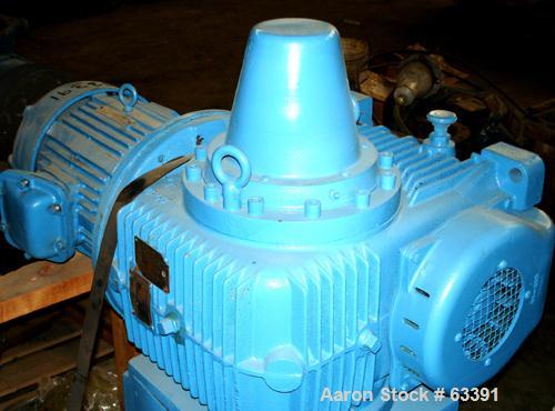 USED: Pfaudler model 5RW agitator drive only. Includes pedestal, bearing housing and gearbox. Driven by an approximate 10/5 hp XP motor (no tag), 480 volt, output rpm 23.