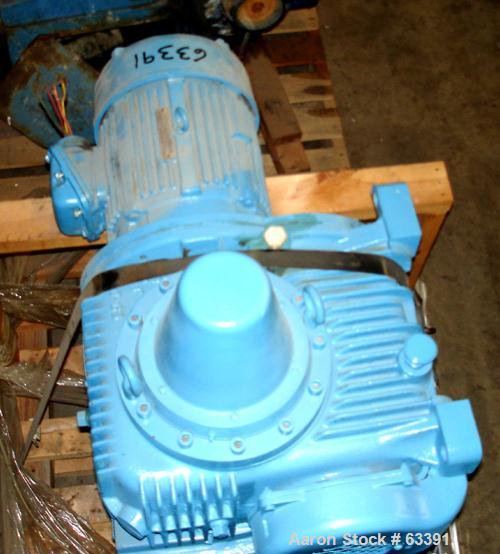 USED: Pfaudler model 5RW agitator drive only. Includes pedestal, bearing housing and gearbox. Driven by an approximate 10/5 hp XP motor (no tag), 480 volt, output rpm 23.