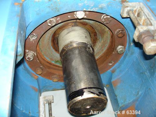 USED: Pfaudler model 5RW agitator drive only. Includes pedestal, bearing housing and gearbox. Driven by a 20/10 hp motor, 480 volt, output rpm 44.