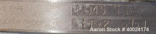 Used Pfaudler Agitator, Size 6SRW, Model FDWV52600-7B. Ratio 15 to 1. Driven by a 2.5-15 hp, 3/10-60/42-230/84-460 volt, 265-1765 rpm XP motor.