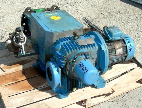 USED: Pfaudler agitator drive, model FMDWV-50400-EJD, size 4. Driven by a 5 hp, 3/60/230/460 volt, 1740 rpm XP motor. Gear ratios: P - 11.8 to 1, S - 10 to 1, OA - 10 to 1. 97 rpm. Includes lubricato...