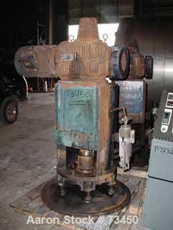 USED: Pfaudler 7RWFFG, model FMDWV-50700-EJD. 15:1 overall ratio double reduction drive assembly. Primary ratio 1.5:1, secondary ratio 10:1. Complete with double stack-up 5.5" mechanical seal and lub...