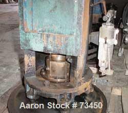 USED: Pfaudler 7RWFFG, model FMDWV-50700-EJD. 15:1 overall ratio double reduction drive assembly. Primary ratio 1.5:1, secondary ratio 10:1. Complete with double stack-up 5.5" mechanical seal and lub...