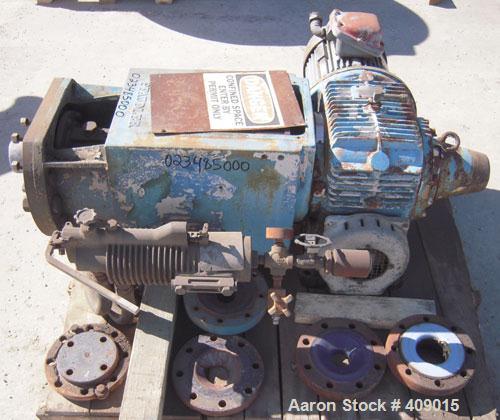 Used Pfaudler Agitator, Size 5RWFFG, Model FMDWV50500EJD. P ratio 1.8 to 1, S ratio 10 to 1, OA ratio 18 to 1, 97 rpm. Driven by a 10 hp, 3/60/230/460 volt, 1725 rpm motor. Includes a lubricator.