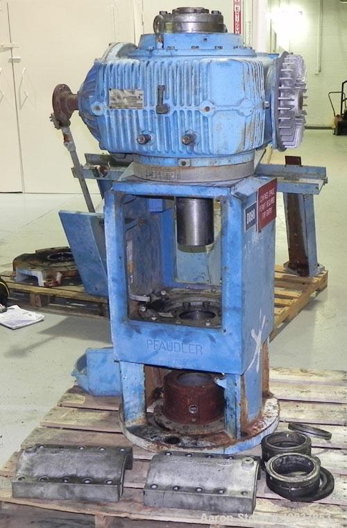 Used Pfaudler 8RW Drive. Model WFRDWV-50800-EJD. 1.4/1 P Ratio. 10/1 S Ratio. 14/1 OA Ratio. Serial # 8-00127-P. To be used for a 4000 gallon vessel. Has a 5 1/2" Seal. Includes Base Plate, Seal Hous...