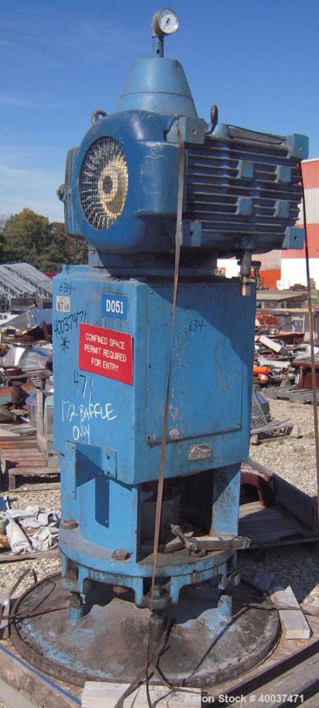 Used- Pfaudler Agitator Drive, Size 8, Model WFRDWV-50800-EJD, 14 to 1 ratio. Includes a 6.67-40 hp, 3/10-60/88-460 volt, 27...