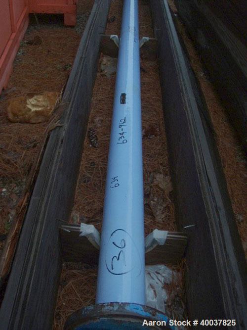 Used- Glass Lined Flanged Dip Tube. 132" long X 4" diameter.