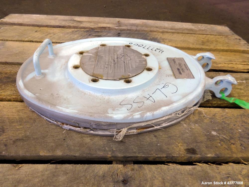 Used Pfaudler 14" x 18" Manway Cover. Rated 100 psi, provision for a sight glass.