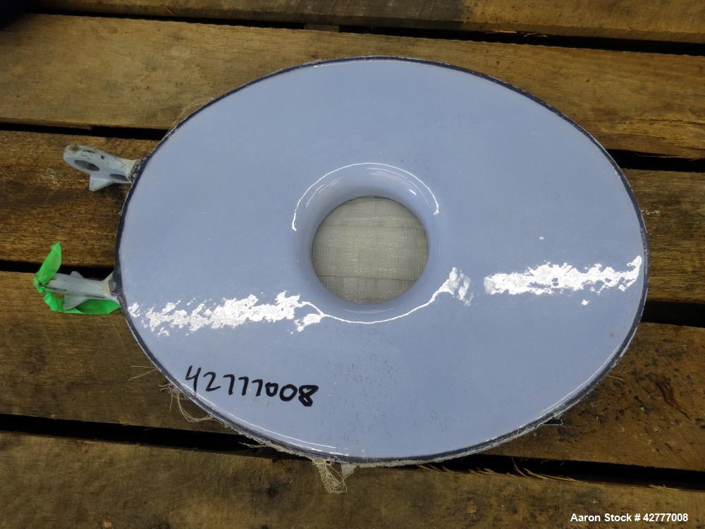 Used Pfaudler 14" x 18" Manway Cover. Rated 100 psi, provision for a sight glass.