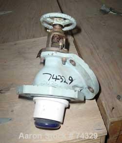 USED: Pfaudler glass lined flush bottom valve, 3" x 2", valve ID 504321.