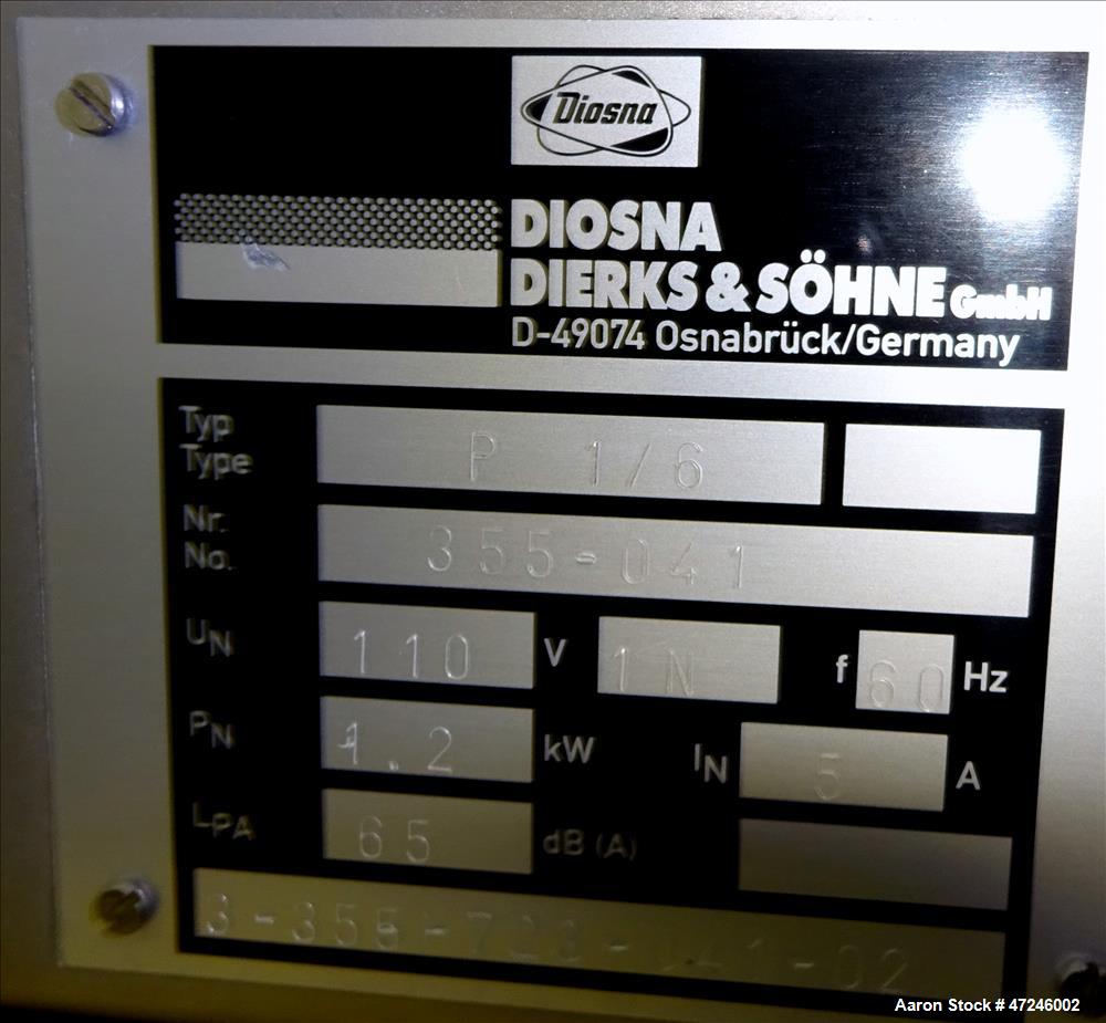 Used Diosna Lab Mixer-Granulator, Model P 1/6