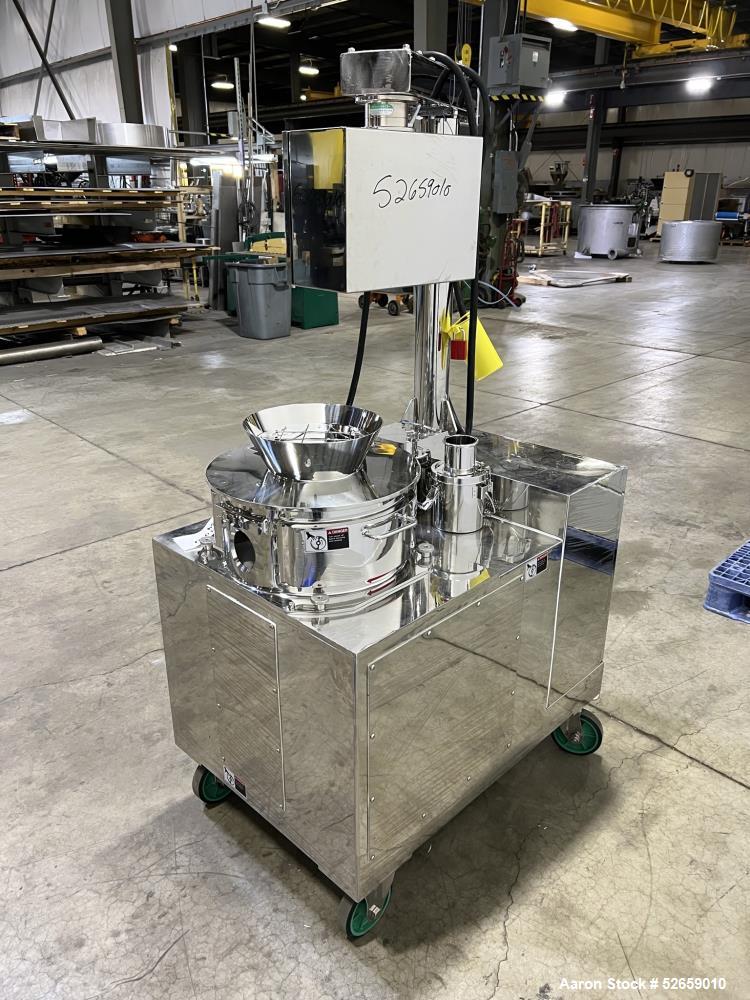 Used- Fuji Paudal Marumerizer Spheronizer, Model QJ400TG, 316 Stainless Steel contact parts. 4L batch size. 8" diameter feed...