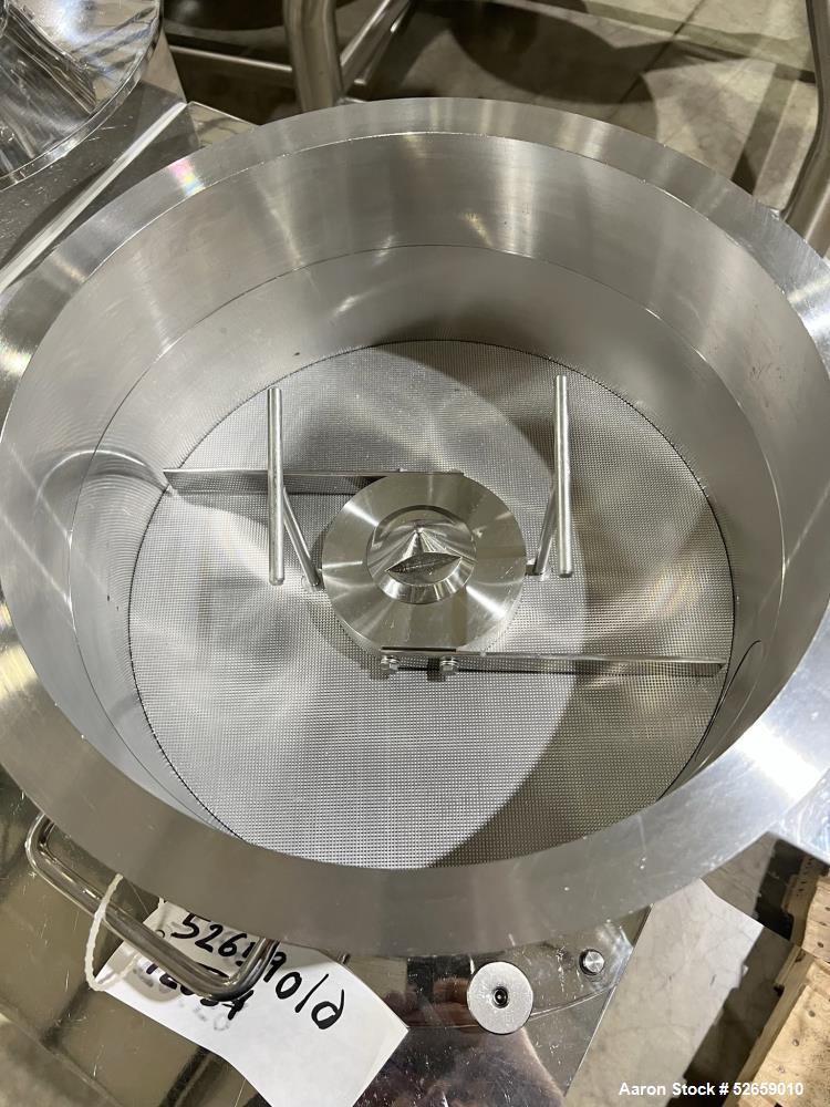 Used- Fuji Paudal Marumerizer Spheronizer, Model QJ400TG, 316 Stainless Steel contact parts. 4L batch size. 8" diameter feed...