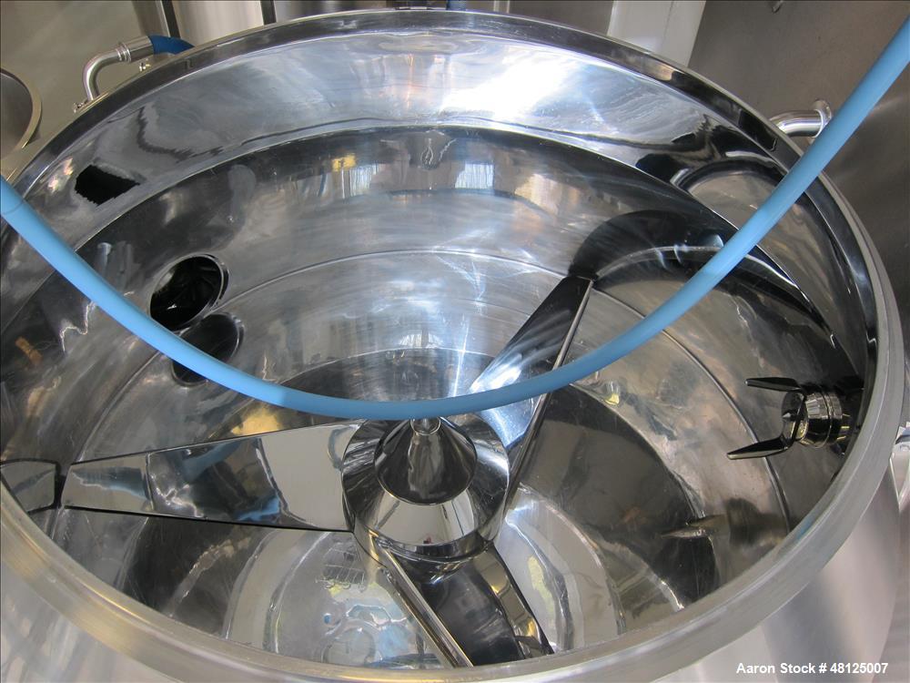 Used GEA Niro Pharma Systems Aeromatic Fielder mixing/drying system consisting of: (1) GEA Niro Aeromatic Fielder high shear mixer, type PMA 1200. Polished stainless steel construction, Total capacit...