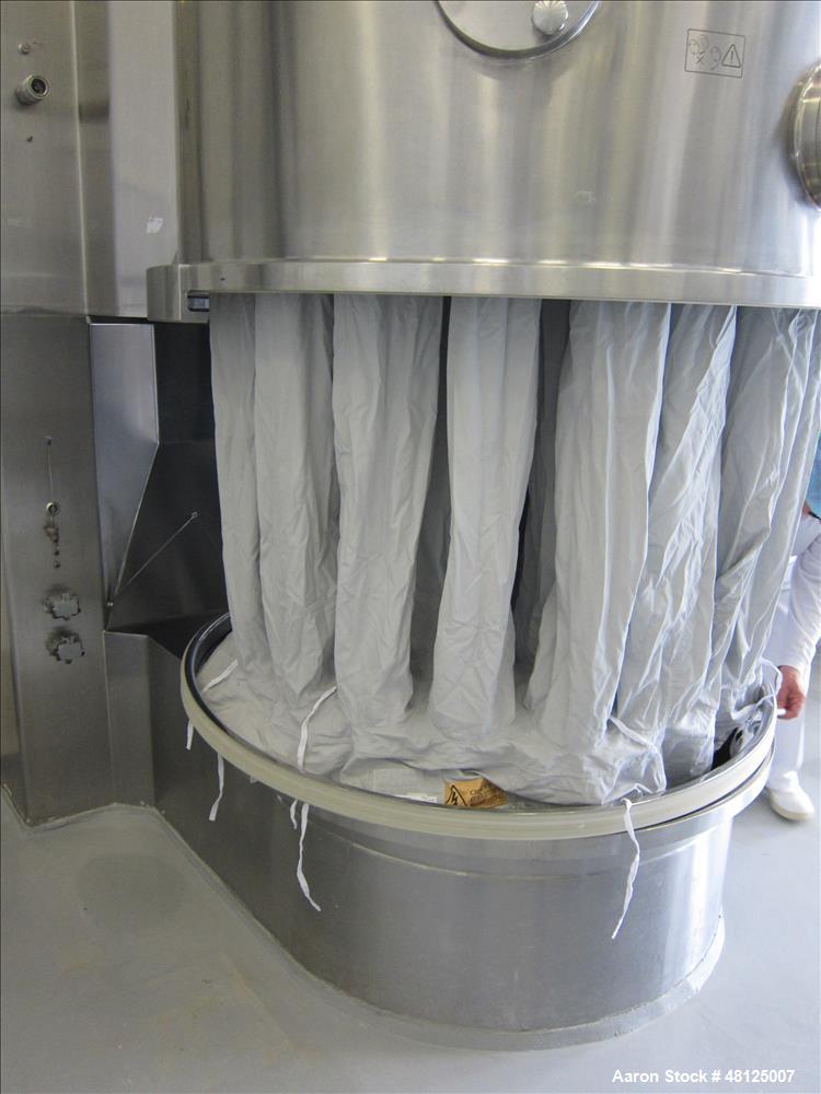 Used GEA Niro Pharma Systems Aeromatic Fielder mixing/drying system consisting of: (1) GEA Niro Aeromatic Fielder high shear mixer, type PMA 1200. Polished stainless steel construction, Total capacit...