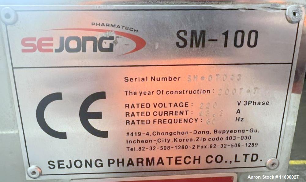 100L Stainless Steel Pharmaceutical High Shear Granulator by SeJong