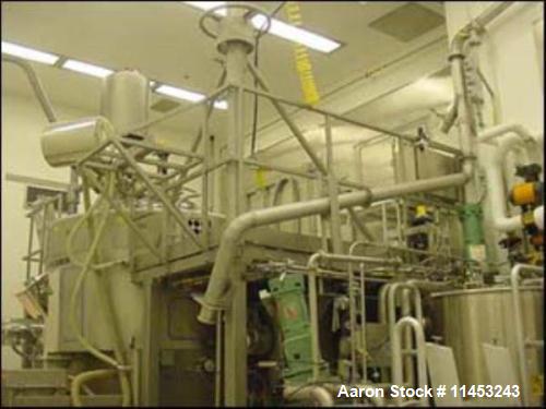 Used- TK Fielder/Niro Pharma Systems 1200 liter Mixer/Granulator/Dryer