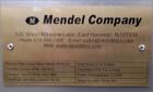 Used Mendel Company High Shear Mixer, Model MHS-6b