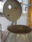 Used TK Fielder high shear mixer, Polished stainless steel construction, Total capacity 14 cu ft (400 liter), working capacity 10.59 cu ft (300 liter). 39