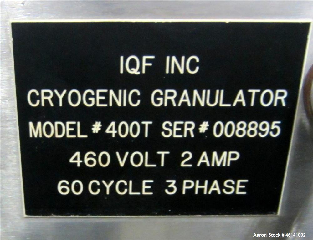 Used- IQF Cryogenic Granulator, Model 400T