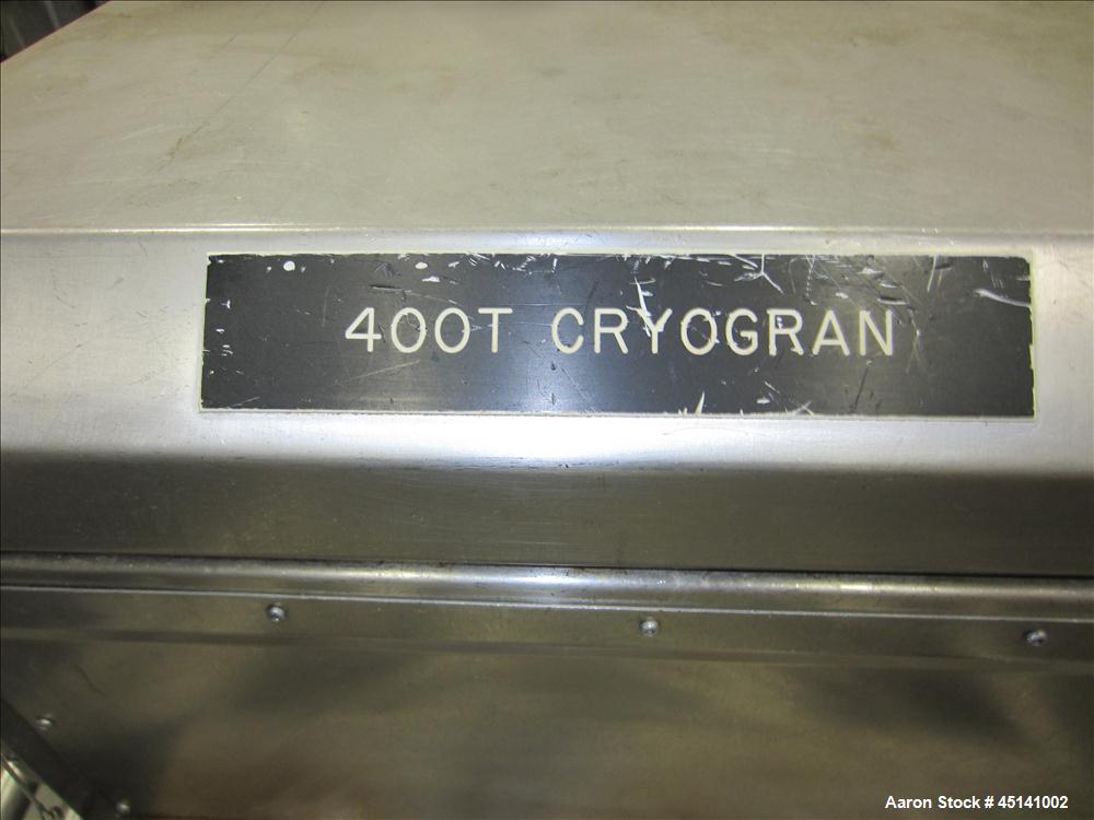 Used IQF Cryogenic Granulator, Model 400T