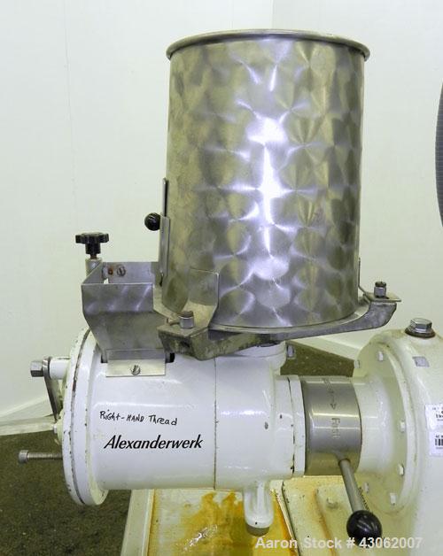 Used- Stainless Steel Alexanderwerk Moist Granulation Machine, Model GA 65/SKM