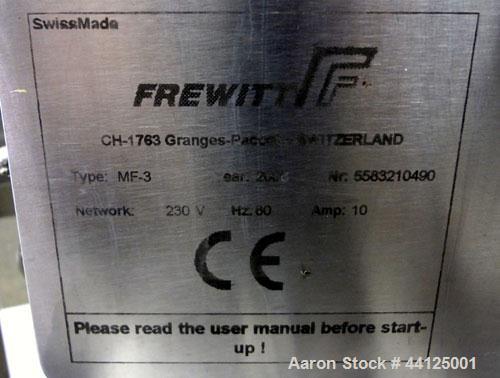 Stainless Steel Used- Frewitt Oscillating Granulator, Type MF-3
