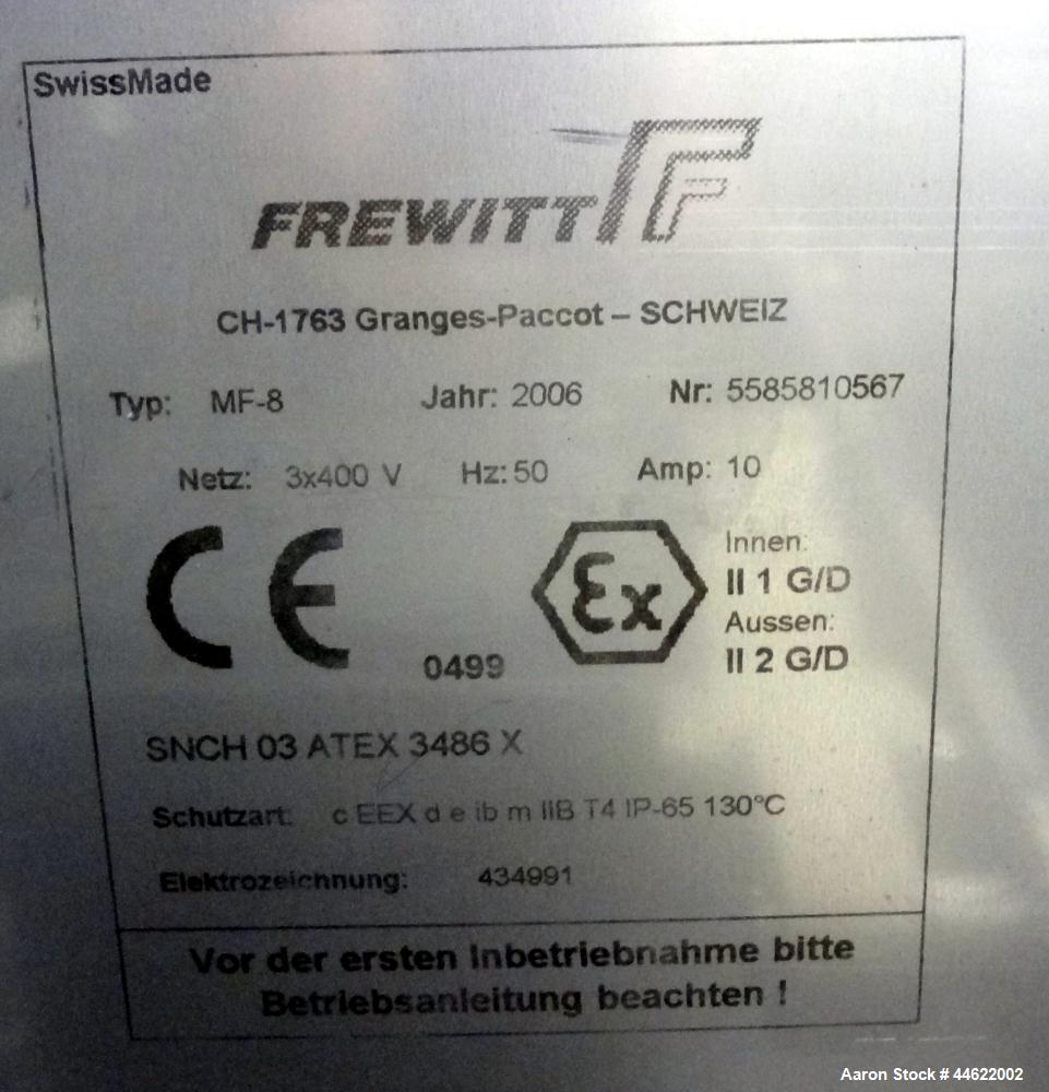 Used- Stainless Steel Frewitt MF Oscillating Granulator, Type MF-8